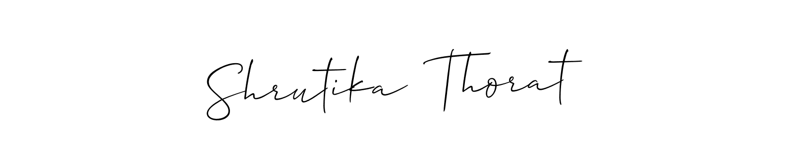 Make a beautiful signature design for name Shrutika  Thorat. Use this online signature maker to create a handwritten signature for free. Shrutika  Thorat signature style 2 images and pictures png