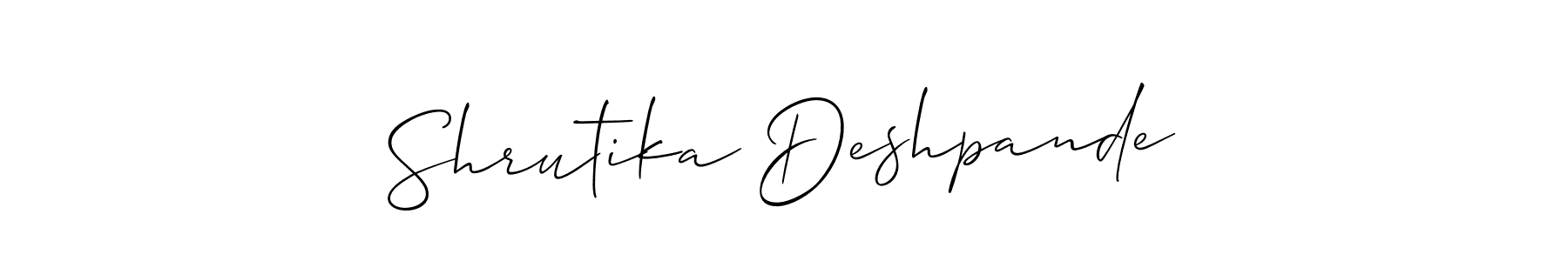 You can use this online signature creator to create a handwritten signature for the name Shrutika Deshpande. This is the best online autograph maker. Shrutika Deshpande signature style 2 images and pictures png