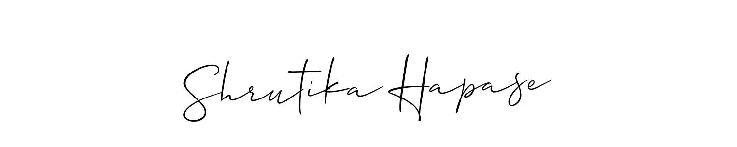 Best and Professional Signature Style for Shrutika Hapase. Allison_Script Best Signature Style Collection. Shrutika Hapase signature style 2 images and pictures png