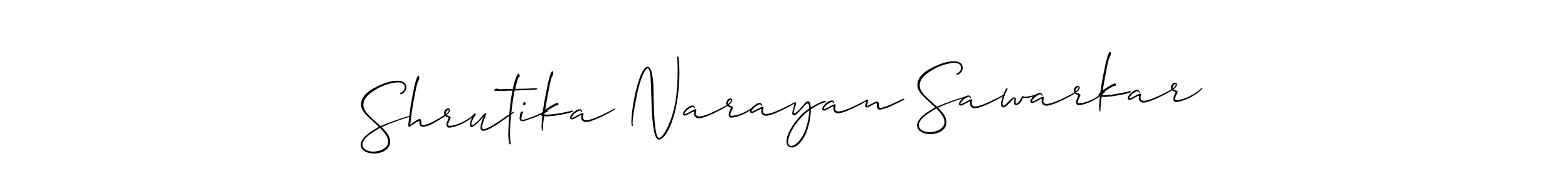 Check out images of Autograph of Shrutika Narayan Sawarkar name. Actor Shrutika Narayan Sawarkar Signature Style. Allison_Script is a professional sign style online. Shrutika Narayan Sawarkar signature style 2 images and pictures png