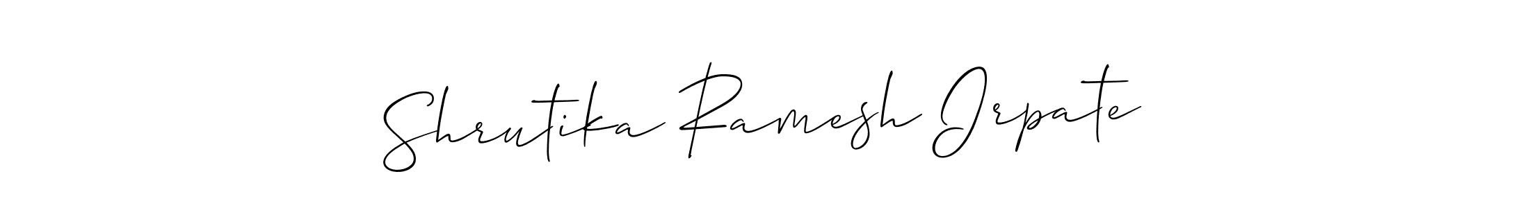 You can use this online signature creator to create a handwritten signature for the name Shrutika Ramesh Irpate. This is the best online autograph maker. Shrutika Ramesh Irpate signature style 2 images and pictures png