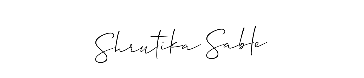 Make a beautiful signature design for name Shrutika Sable. Use this online signature maker to create a handwritten signature for free. Shrutika Sable signature style 2 images and pictures png