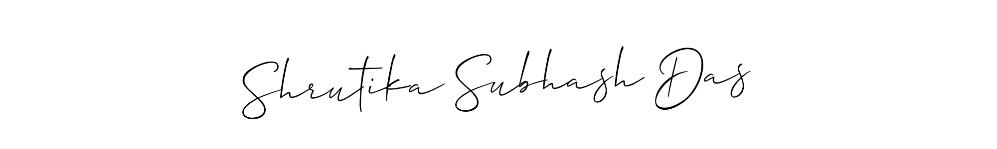 Design your own signature with our free online signature maker. With this signature software, you can create a handwritten (Allison_Script) signature for name Shrutika Subhash Das. Shrutika Subhash Das signature style 2 images and pictures png