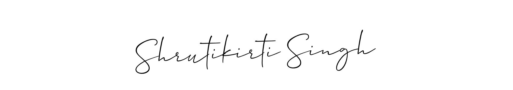 It looks lik you need a new signature style for name Shrutikirti Singh. Design unique handwritten (Allison_Script) signature with our free signature maker in just a few clicks. Shrutikirti Singh signature style 2 images and pictures png