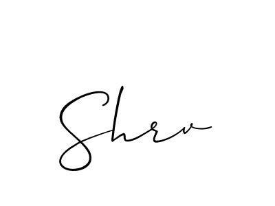 How to Draw Shrv signature style? Allison_Script is a latest design signature styles for name Shrv. Shrv signature style 2 images and pictures png