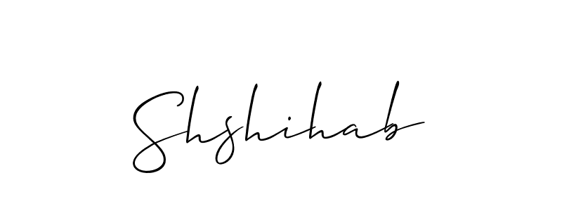 How to make Shshihab signature? Allison_Script is a professional autograph style. Create handwritten signature for Shshihab name. Shshihab signature style 2 images and pictures png