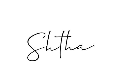 Best and Professional Signature Style for Shtha. Allison_Script Best Signature Style Collection. Shtha signature style 2 images and pictures png