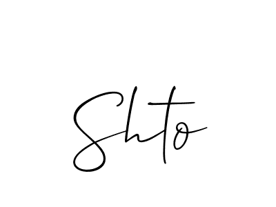 How to make Shto name signature. Use Allison_Script style for creating short signs online. This is the latest handwritten sign. Shto signature style 2 images and pictures png