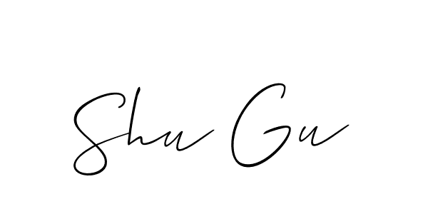 Also You can easily find your signature by using the search form. We will create Shu Gu name handwritten signature images for you free of cost using Allison_Script sign style. Shu Gu signature style 2 images and pictures png