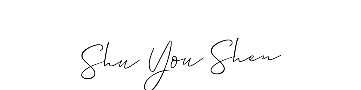 Best and Professional Signature Style for Shu You Shen. Allison_Script Best Signature Style Collection. Shu You Shen signature style 2 images and pictures png