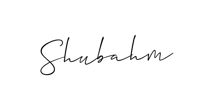 The best way (Allison_Script) to make a short signature is to pick only two or three words in your name. The name Shubahm include a total of six letters. For converting this name. Shubahm signature style 2 images and pictures png