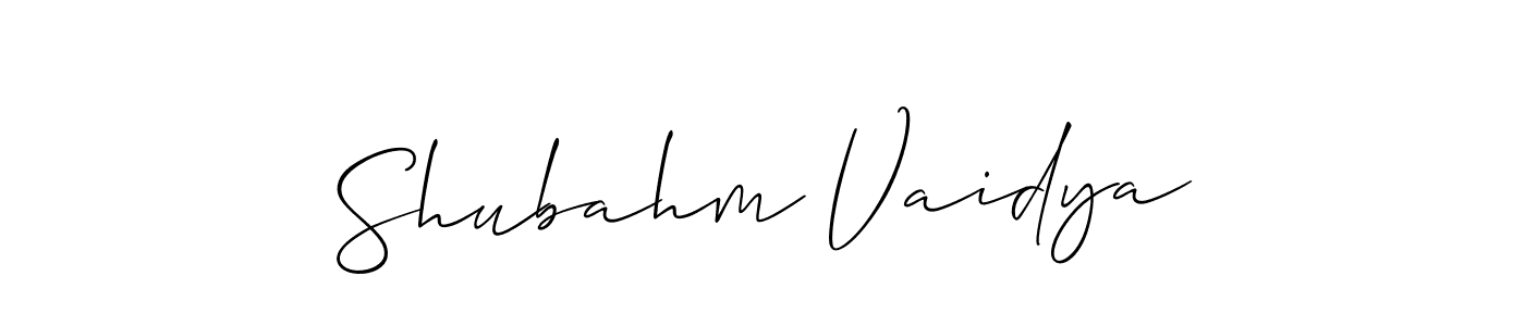 Also You can easily find your signature by using the search form. We will create Shubahm Vaidya name handwritten signature images for you free of cost using Allison_Script sign style. Shubahm Vaidya signature style 2 images and pictures png