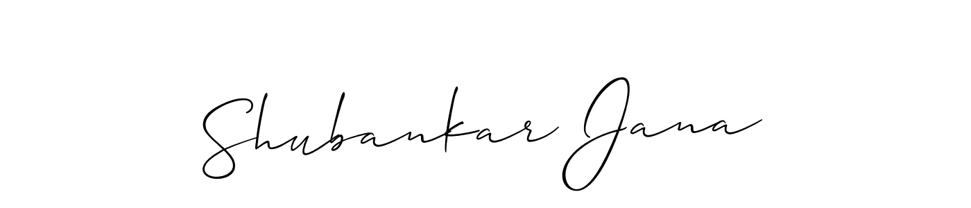 Similarly Allison_Script is the best handwritten signature design. Signature creator online .You can use it as an online autograph creator for name Shubankar Jana. Shubankar Jana signature style 2 images and pictures png