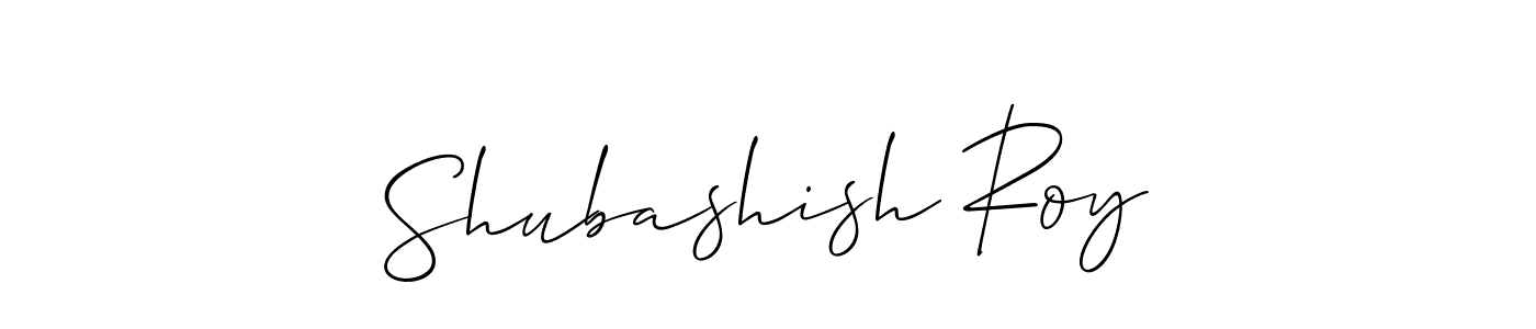 How to make Shubashish Roy signature? Allison_Script is a professional autograph style. Create handwritten signature for Shubashish Roy name. Shubashish Roy signature style 2 images and pictures png
