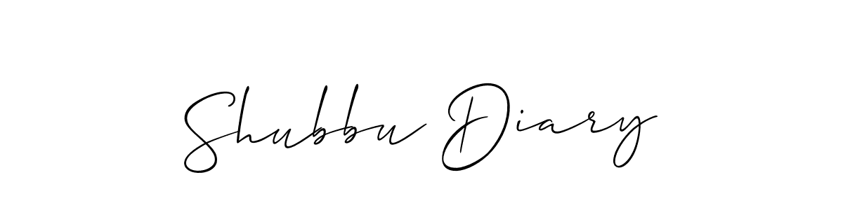 Check out images of Autograph of Shubbu Diary name. Actor Shubbu Diary Signature Style. Allison_Script is a professional sign style online. Shubbu Diary signature style 2 images and pictures png