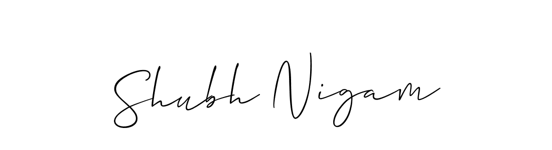 This is the best signature style for the Shubh Nigam name. Also you like these signature font (Allison_Script). Mix name signature. Shubh Nigam signature style 2 images and pictures png