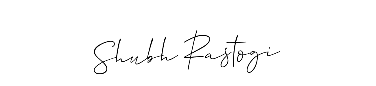if you are searching for the best signature style for your name Shubh Rastogi. so please give up your signature search. here we have designed multiple signature styles  using Allison_Script. Shubh Rastogi signature style 2 images and pictures png
