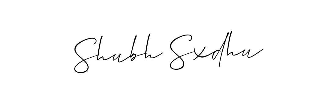 if you are searching for the best signature style for your name Shubh Sxdhu. so please give up your signature search. here we have designed multiple signature styles  using Allison_Script. Shubh Sxdhu signature style 2 images and pictures png