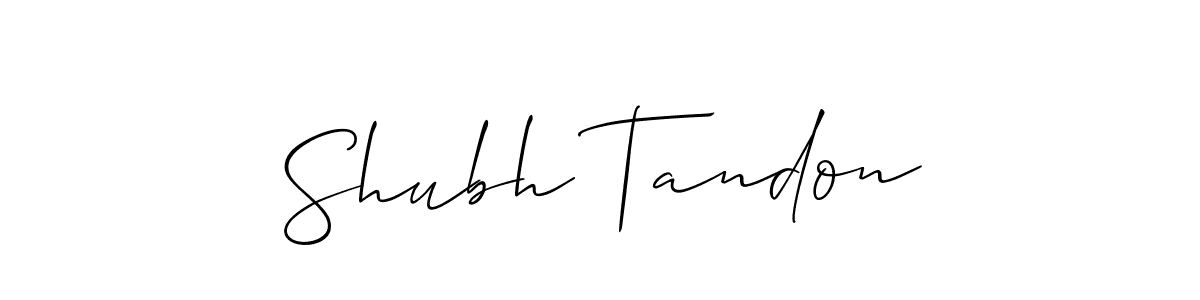 Best and Professional Signature Style for Shubh Tandon. Allison_Script Best Signature Style Collection. Shubh Tandon signature style 2 images and pictures png