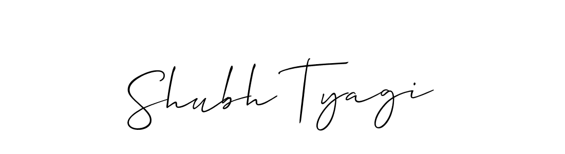 Design your own signature with our free online signature maker. With this signature software, you can create a handwritten (Allison_Script) signature for name Shubh Tyagi. Shubh Tyagi signature style 2 images and pictures png