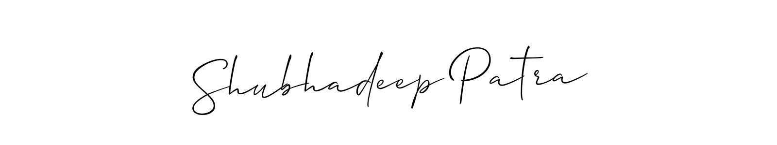 Shubhadeep Patra stylish signature style. Best Handwritten Sign (Allison_Script) for my name. Handwritten Signature Collection Ideas for my name Shubhadeep Patra. Shubhadeep Patra signature style 2 images and pictures png