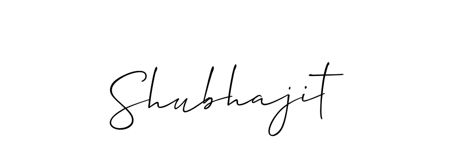 The best way (Allison_Script) to make a short signature is to pick only two or three words in your name. The name Shubhajit include a total of six letters. For converting this name. Shubhajit signature style 2 images and pictures png