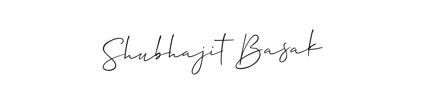 Make a beautiful signature design for name Shubhajit Basak. With this signature (Allison_Script) style, you can create a handwritten signature for free. Shubhajit Basak signature style 2 images and pictures png