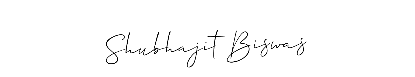 Also we have Shubhajit Biswas name is the best signature style. Create professional handwritten signature collection using Allison_Script autograph style. Shubhajit Biswas signature style 2 images and pictures png