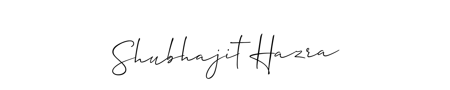 Also we have Shubhajit Hazra name is the best signature style. Create professional handwritten signature collection using Allison_Script autograph style. Shubhajit Hazra signature style 2 images and pictures png