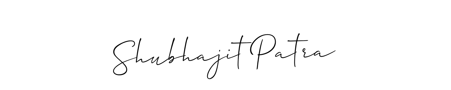 How to Draw Shubhajit Patra signature style? Allison_Script is a latest design signature styles for name Shubhajit Patra. Shubhajit Patra signature style 2 images and pictures png