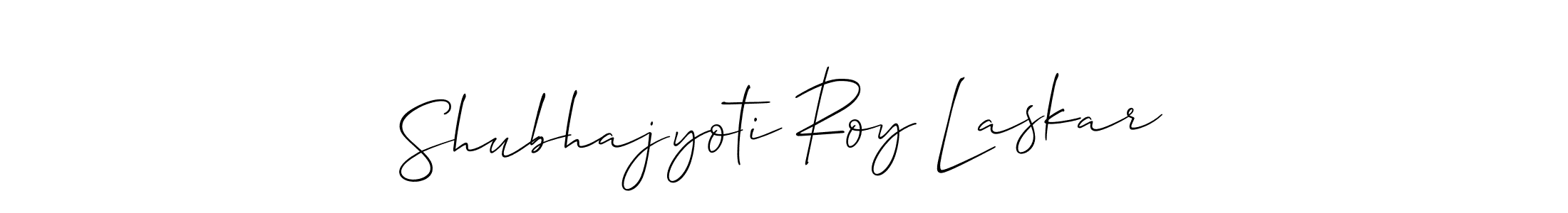 Design your own signature with our free online signature maker. With this signature software, you can create a handwritten (Allison_Script) signature for name Shubhajyoti Roy Laskar. Shubhajyoti Roy Laskar signature style 2 images and pictures png