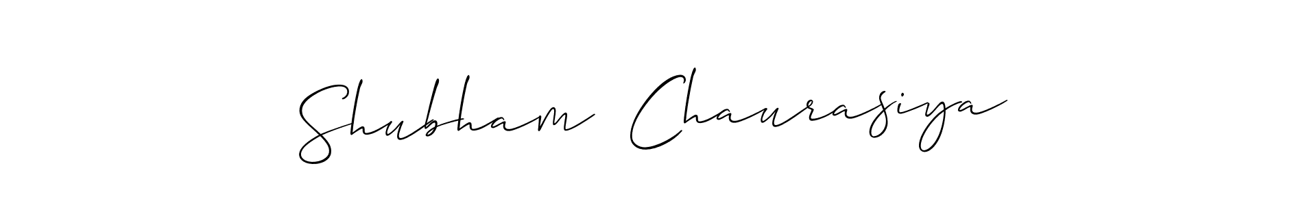Also we have Shubham  Chaurasiya name is the best signature style. Create professional handwritten signature collection using Allison_Script autograph style. Shubham  Chaurasiya signature style 2 images and pictures png