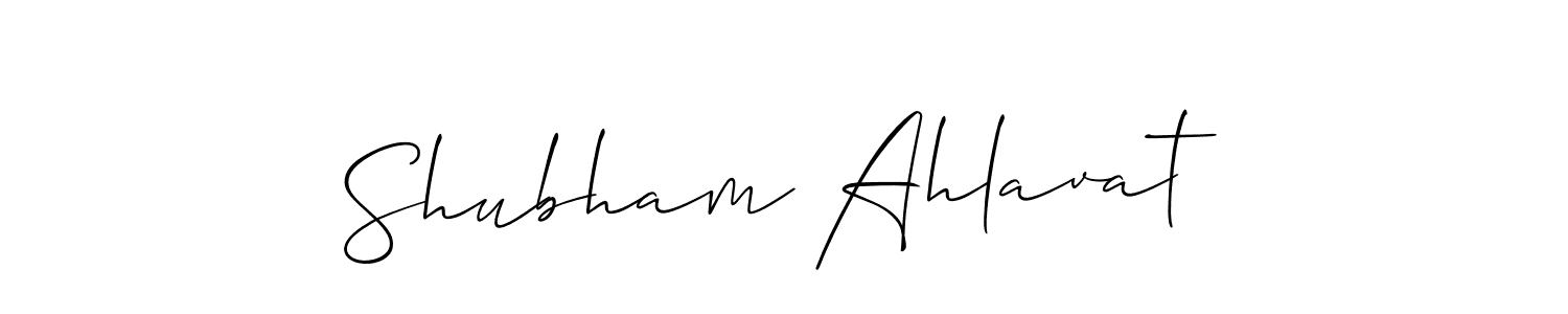 How to Draw Shubham Ahlavat signature style? Allison_Script is a latest design signature styles for name Shubham Ahlavat. Shubham Ahlavat signature style 2 images and pictures png