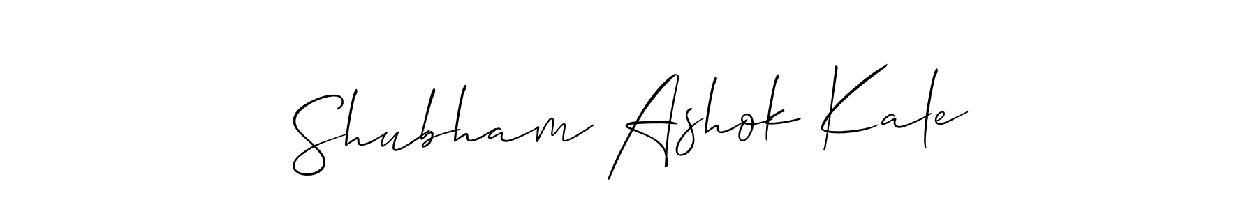 How to make Shubham Ashok Kale signature? Allison_Script is a professional autograph style. Create handwritten signature for Shubham Ashok Kale name. Shubham Ashok Kale signature style 2 images and pictures png