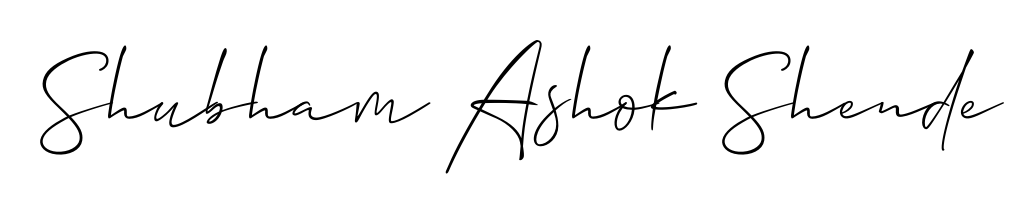 Create your official email sign-off with Shubham Ashok Shende name in Allison_Script style. Crisp, clean, and perfectly legible across all screens. Shubham Ashok Shende signature style 2 images and pictures png