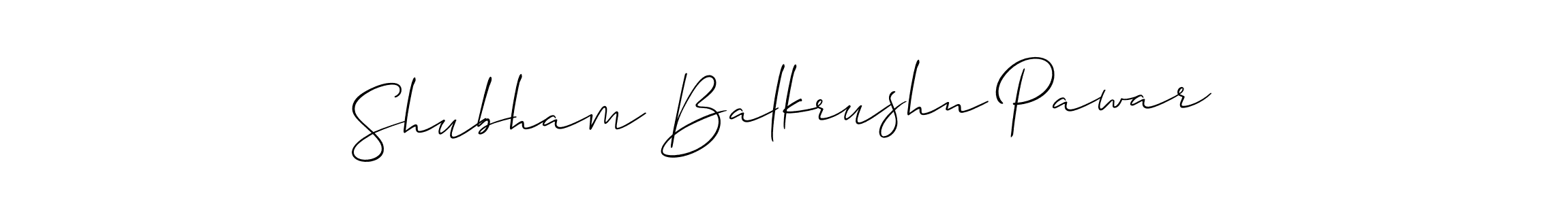 Similarly Allison_Script is the best handwritten signature design. Signature creator online .You can use it as an online autograph creator for name Shubham Balkrushn Pawar. Shubham Balkrushn Pawar signature style 2 images and pictures png