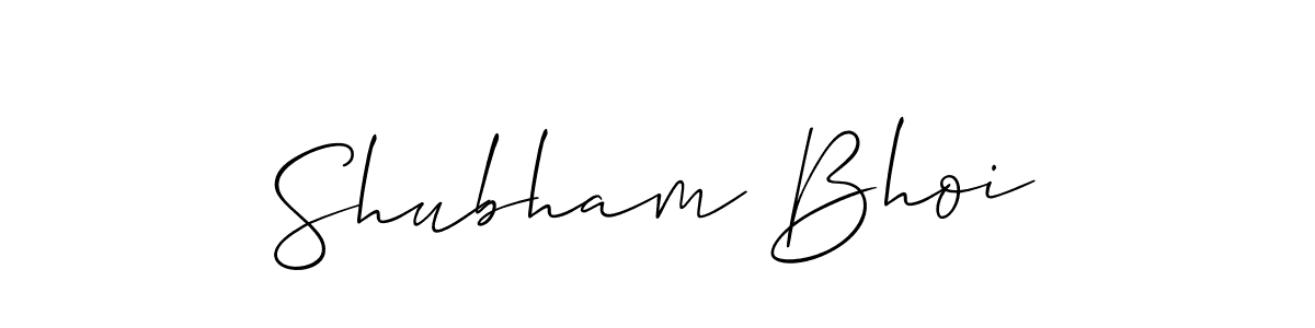 Make a beautiful signature design for name Shubham Bhoi. With this signature (Allison_Script) style, you can create a handwritten signature for free. Shubham Bhoi signature style 2 images and pictures png