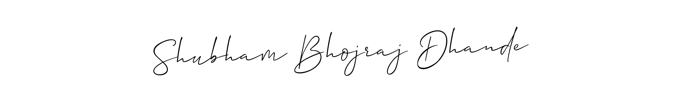 This is the best signature style for the Shubham Bhojraj Dhande name. Also you like these signature font (Allison_Script). Mix name signature. Shubham Bhojraj Dhande signature style 2 images and pictures png