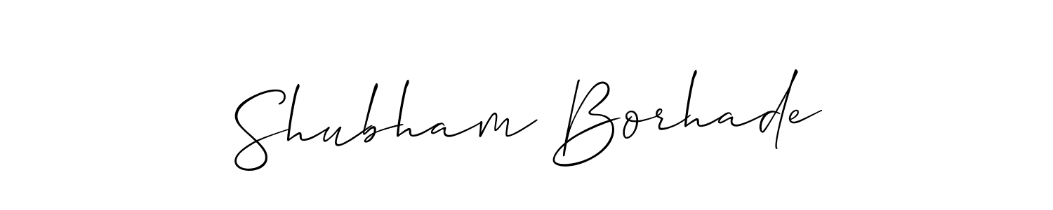 How to make Shubham Borhade signature? Allison_Script is a professional autograph style. Create handwritten signature for Shubham Borhade name. Shubham Borhade signature style 2 images and pictures png