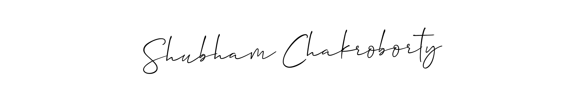 Shubham Chakroborty stylish signature style. Best Handwritten Sign (Allison_Script) for my name. Handwritten Signature Collection Ideas for my name Shubham Chakroborty. Shubham Chakroborty signature style 2 images and pictures png