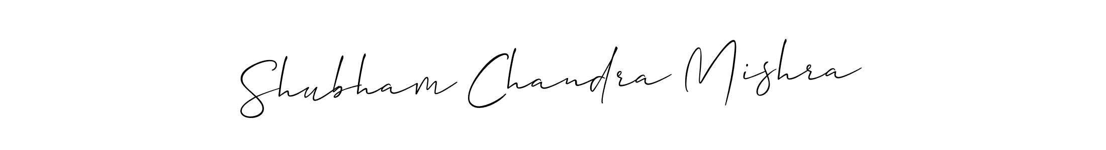 The best way (Allison_Script) to make a short signature is to pick only two or three words in your name. The name Shubham Chandra Mishra include a total of six letters. For converting this name. Shubham Chandra Mishra signature style 2 images and pictures png