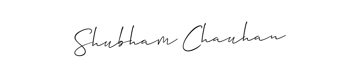 Use a signature maker to create a handwritten signature online. With this signature software, you can design (Allison_Script) your own signature for name Shubham Chauhan. Shubham Chauhan signature style 2 images and pictures png