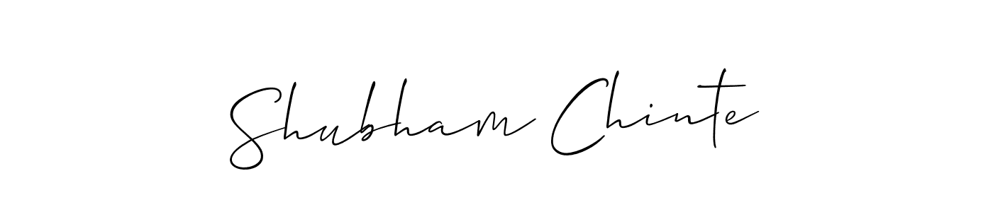 How to make Shubham Chinte signature? Allison_Script is a professional autograph style. Create handwritten signature for Shubham Chinte name. Shubham Chinte signature style 2 images and pictures png