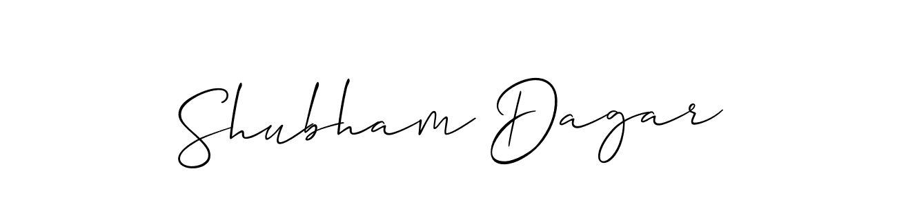 Also You can easily find your signature by using the search form. We will create Shubham Dagar name handwritten signature images for you free of cost using Allison_Script sign style. Shubham Dagar signature style 2 images and pictures png