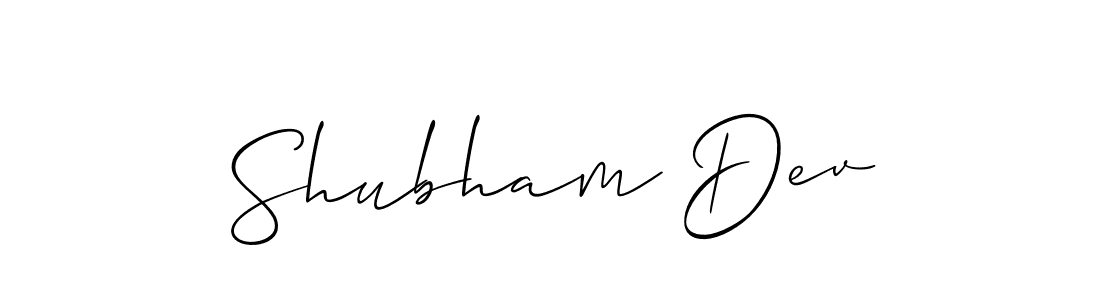 Also You can easily find your signature by using the search form. We will create Shubham Dev name handwritten signature images for you free of cost using Allison_Script sign style. Shubham Dev signature style 2 images and pictures png