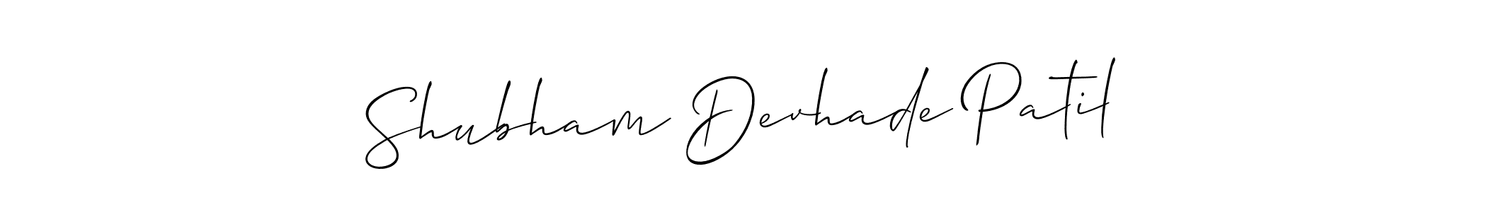 Shubham Devhade Patil stylish signature style. Best Handwritten Sign (Allison_Script) for my name. Handwritten Signature Collection Ideas for my name Shubham Devhade Patil. Shubham Devhade Patil signature style 2 images and pictures png