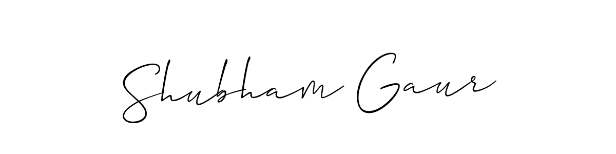 Shubham Gaur stylish signature style. Best Handwritten Sign (Allison_Script) for my name. Handwritten Signature Collection Ideas for my name Shubham Gaur. Shubham Gaur signature style 2 images and pictures png