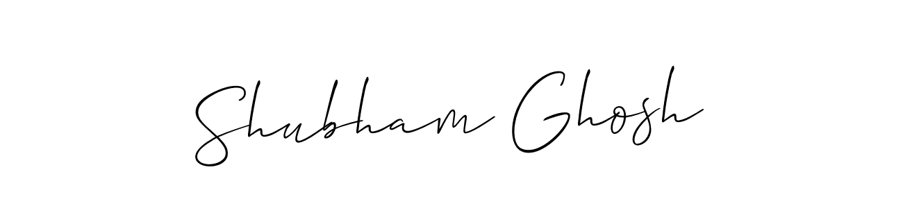 Design your own signature with our free online signature maker. With this signature software, you can create a handwritten (Allison_Script) signature for name Shubham Ghosh. Shubham Ghosh signature style 2 images and pictures png
