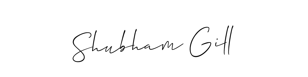 Also You can easily find your signature by using the search form. We will create Shubham Gill name handwritten signature images for you free of cost using Allison_Script sign style. Shubham Gill signature style 2 images and pictures png