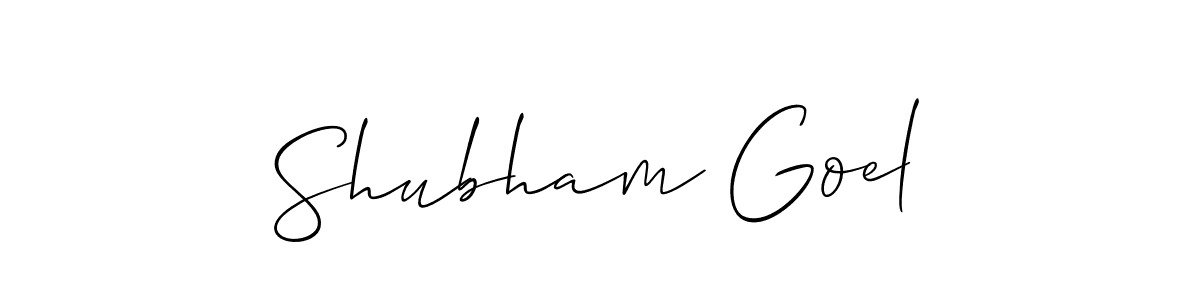 Make a short Shubham Goel signature style. Manage your documents anywhere anytime using Allison_Script. Create and add eSignatures, submit forms, share and send files easily. Shubham Goel signature style 2 images and pictures png
